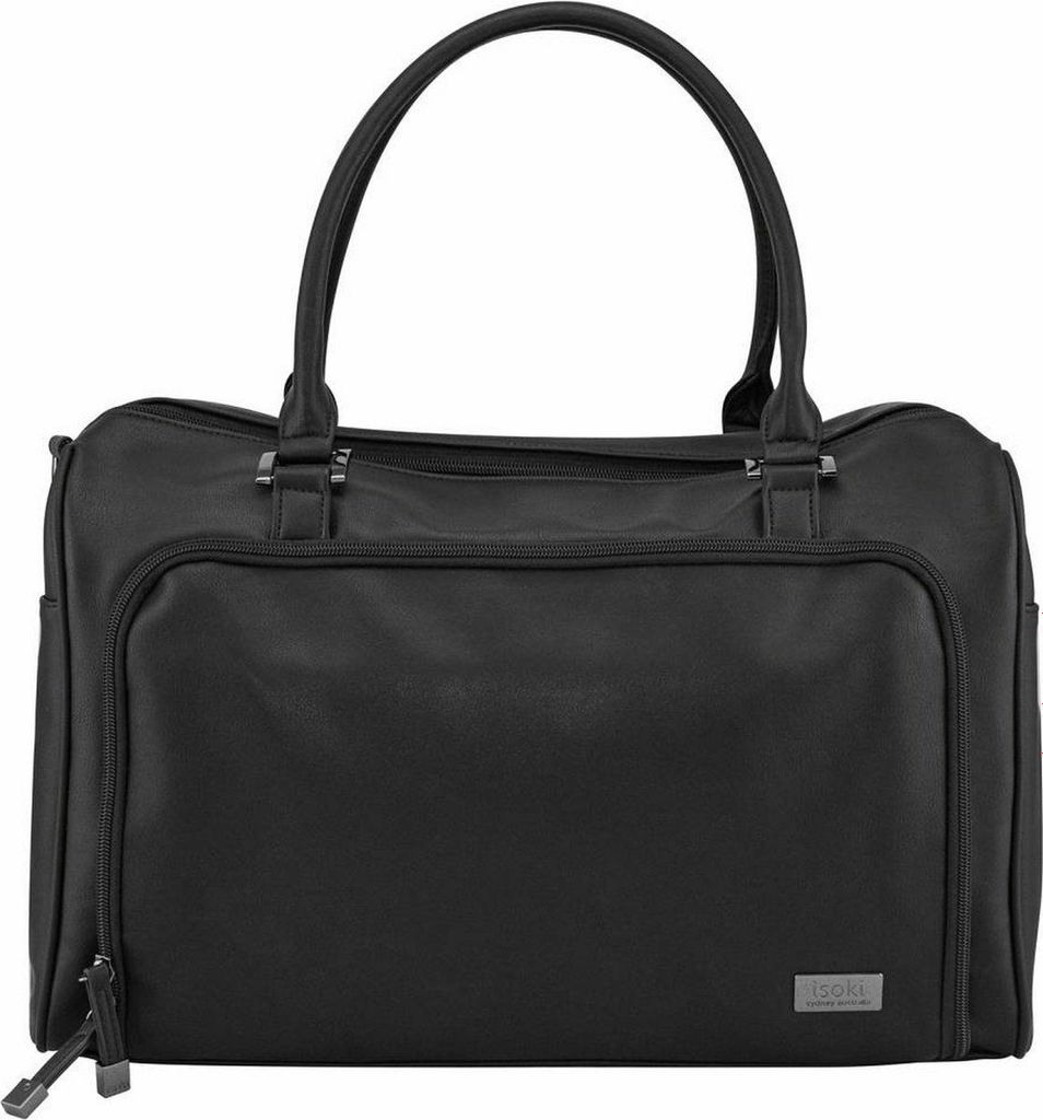 Luiertas Isoki Double Zip Satchel Black