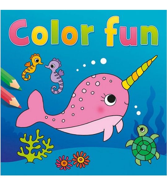 kleurboek Color Fun junior 22 cm papier blauw
