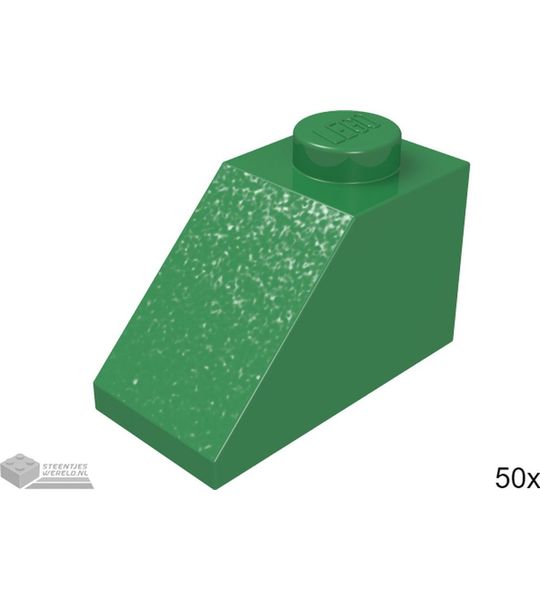 LEGO Dakpan 2x1, 3040 Groen 50 stuks