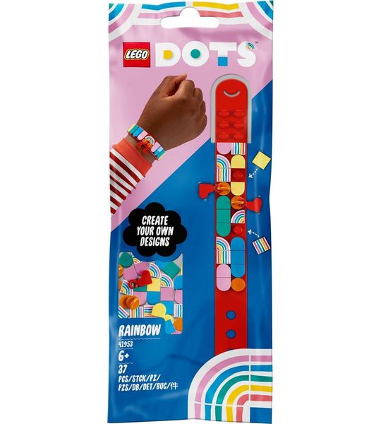 LEGO DOTS Regenboog armband met bedeltjes - 41953