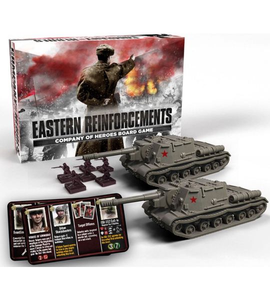 Company of Heroes Board Game - Mini Pack Bundle - Including Eastern Reinforcement Pack - Pathfinder Pack - Stug Assault Pack - Expansion WW2 Game - Uitbreiding Tweede Wereldoorlog Bordspel