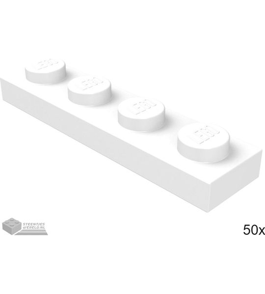 LEGO 3710 Wit 50 stuks
