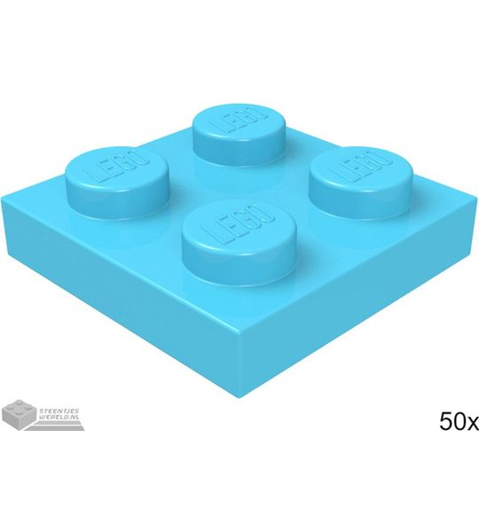 LEGO 3022 Donker azuur 50 stuks