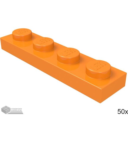 LEGO 3710 Oranje 50 stuks