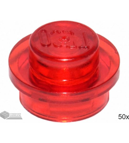 LEGO 4073 Doorzichtig rood 50 stuks