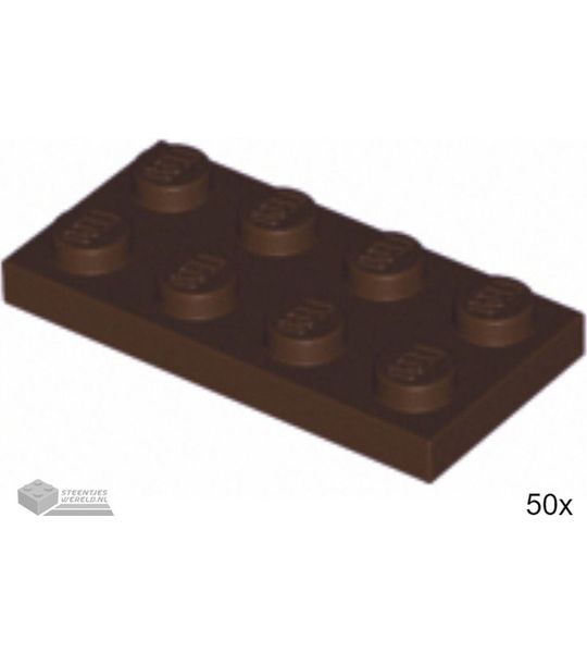 LEGO 3020 Donkerbruin 50 stuks
