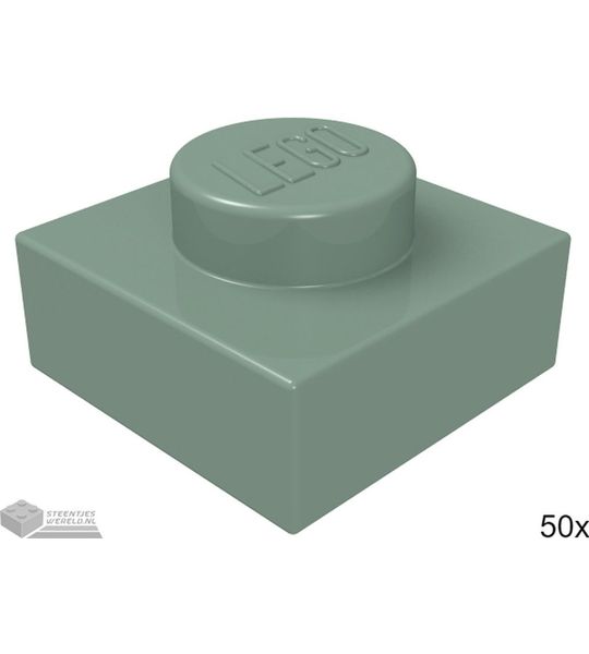 LEGO 3024 Zandgroen 50 stuks