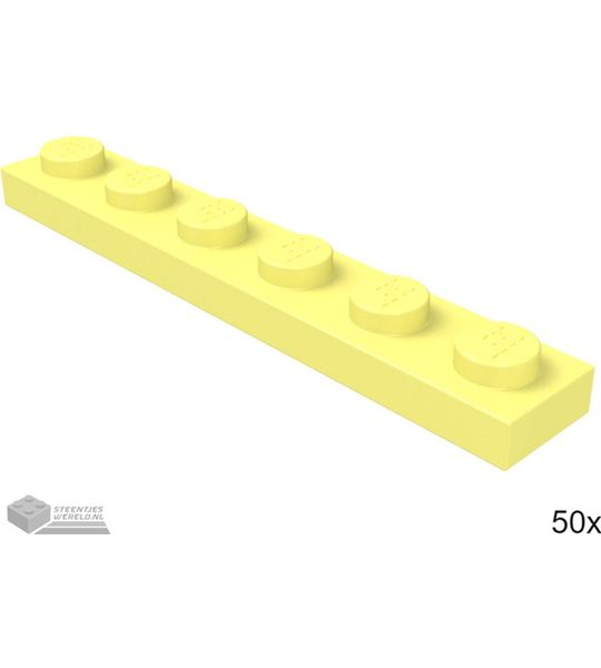 LEGO 3666 Fel lichtgeel 50 stuks