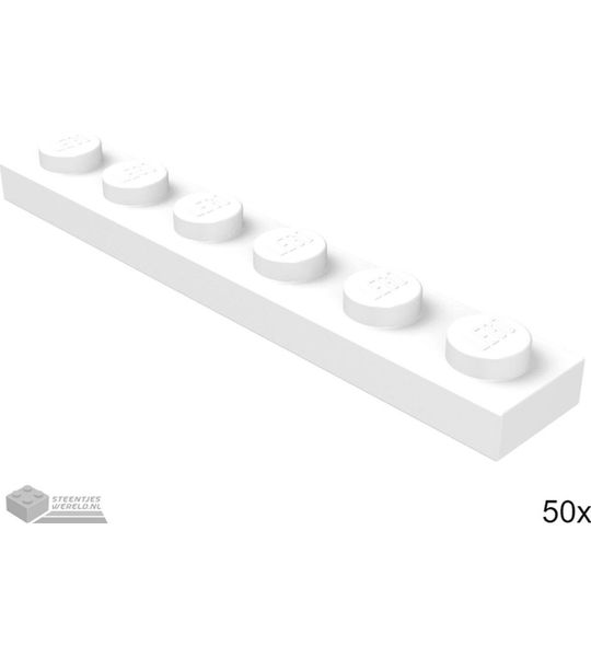 LEGO 3666 Wit 50 stuks