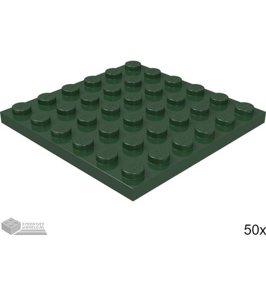 LEGO 3958 Donkergroen 50 stuks