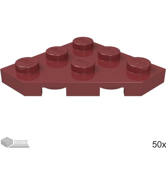 LEGO 2450 Donkerrood 50 stuks
