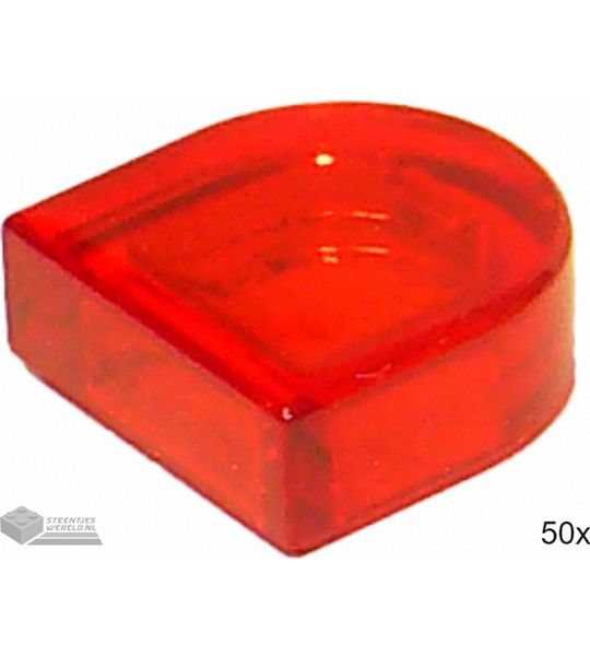 LEGO 24246 Doorzichtig rood 50 stuks