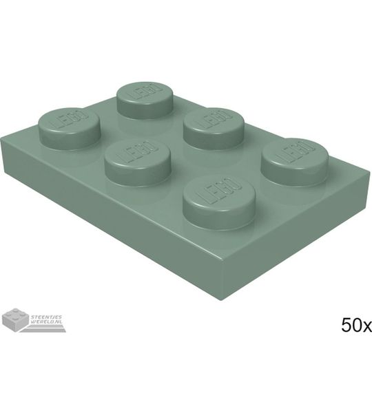 LEGO 3021 Zandgroen 50 stuks