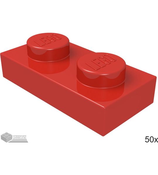 LEGO 3023 Rood 50 stuks