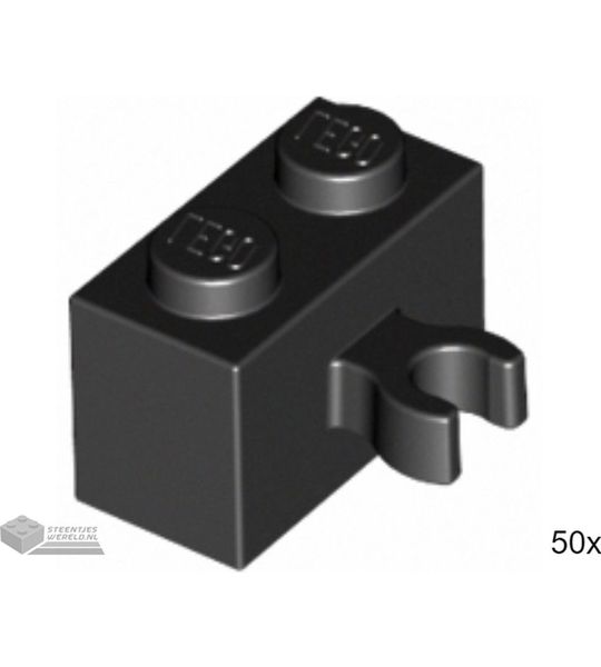 LEGO 30237b Zwart 50 stuks