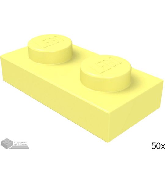 LEGO 3023 Fel lichtgeel 50 stuks
