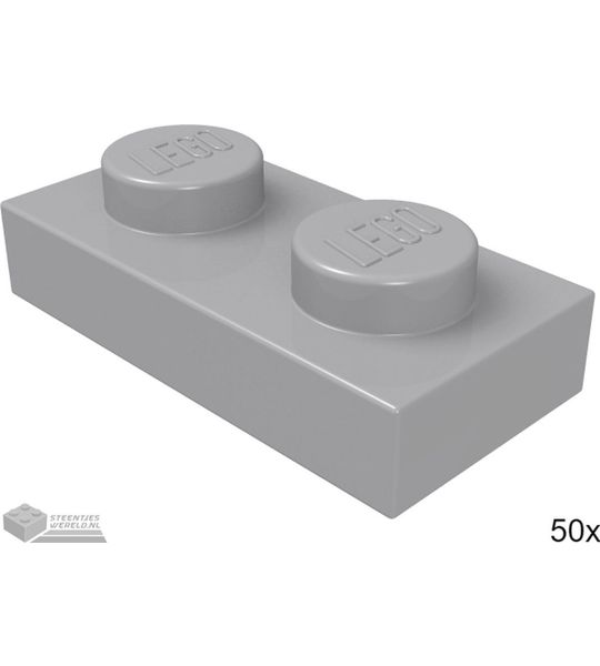 LEGO 3023 Licht blauwgrijs 50 stuks