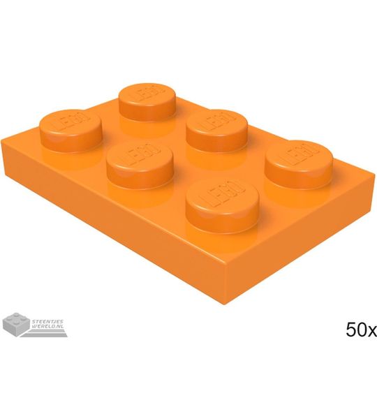LEGO 3021 Oranje 50 stuks