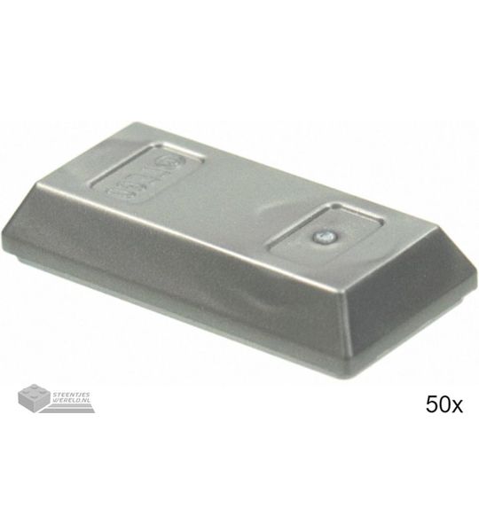 LEGO 99563 Plat zilver 50 stuks