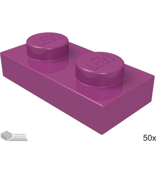 LEGO 3023 Magenta 50 stuks