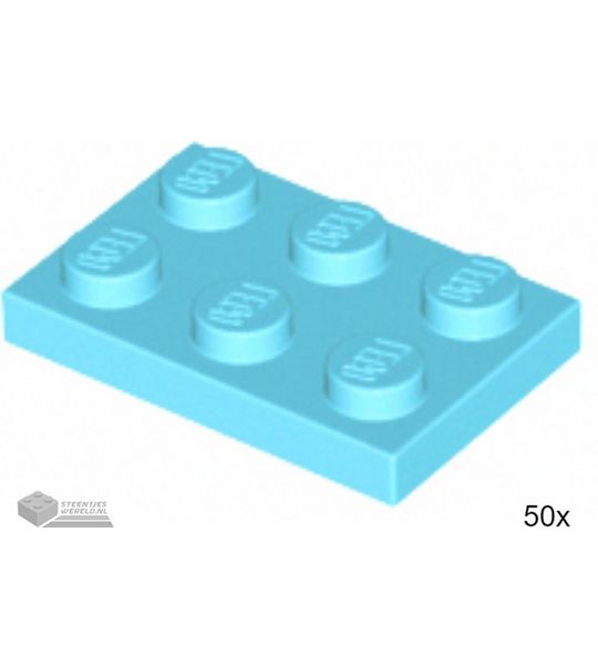 LEGO 3021 Medium azuur 50 stuks
