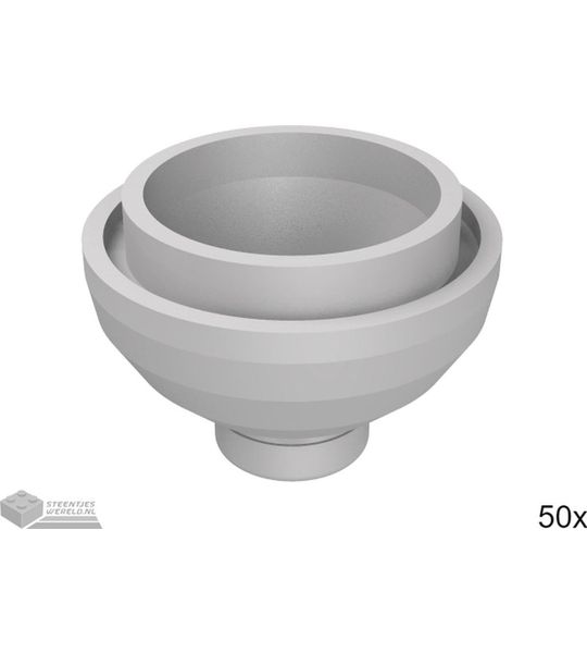 LEGO 15395 Plat zilver 50 stuks