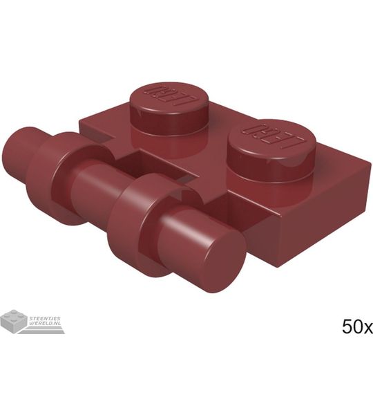LEGO 2540 Donkerrood 50 stuks