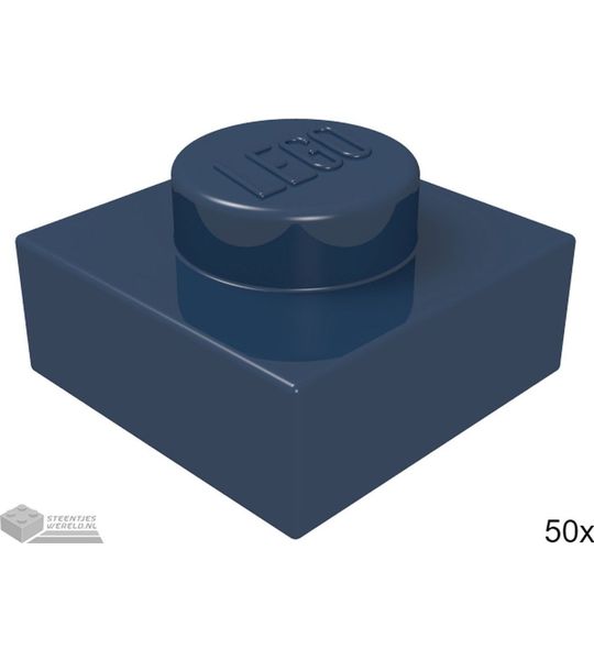 LEGO 3024 Donkerblauw 50 stuks