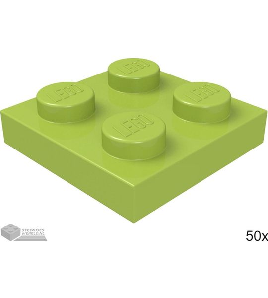LEGO 3022 Lime 50 stuks