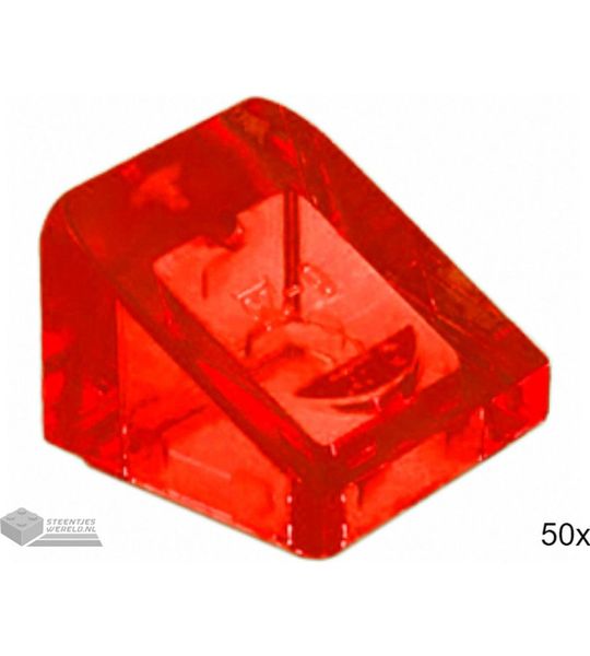 LEGO 54200 Doorzichtig rood 50 stuks