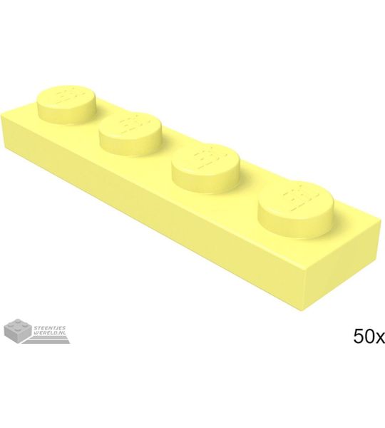 LEGO 3710 Fel lichtgeel 50 stuks