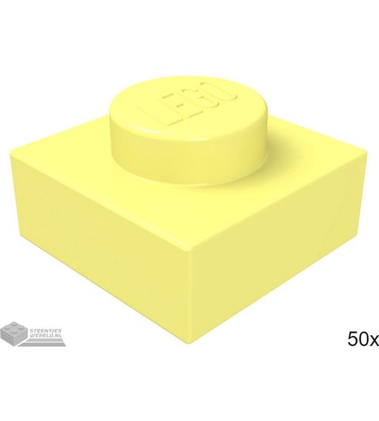 LEGO 3024 Fel lichtgeel 50 stuks