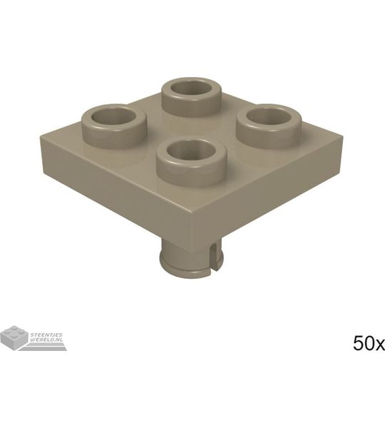 LEGO 2476 Donker tan 50 stuks
