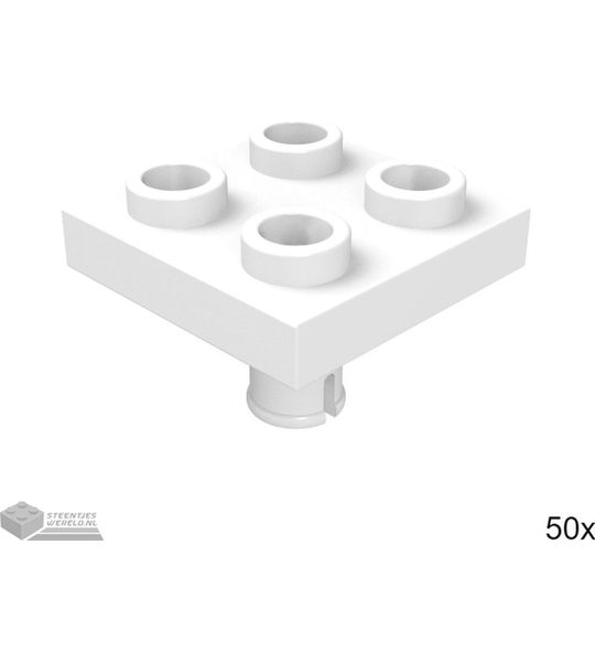 LEGO 2476 Wit 50 stuks
