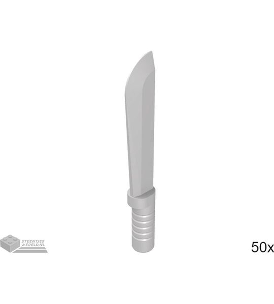 LEGO 29109 Plat zilver 50 stuks