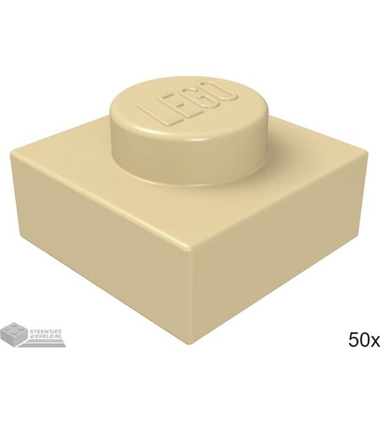 LEGO 3024 Tan 50 stuks