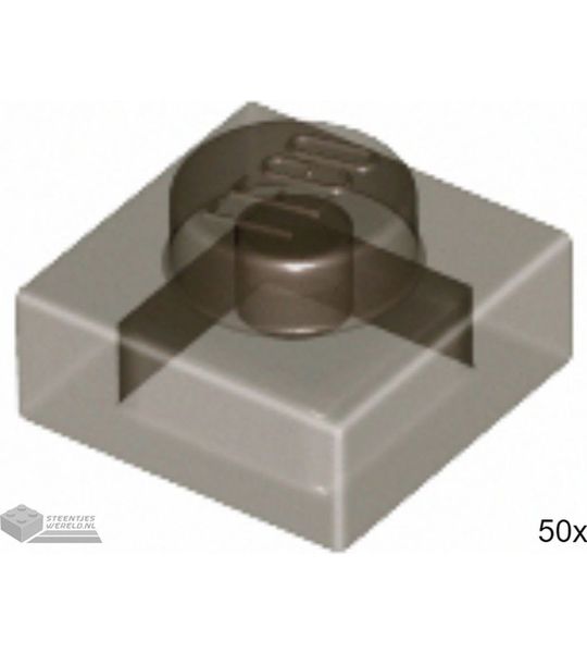 LEGO 3024 Doorzichtig zwart 50 stuks