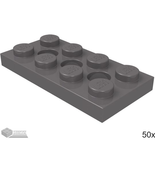 LEGO 3709b Donker blauwgrijs 50 stuks