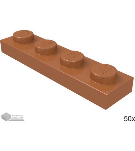 LEGO 3710 Donker oranje 50 stuks