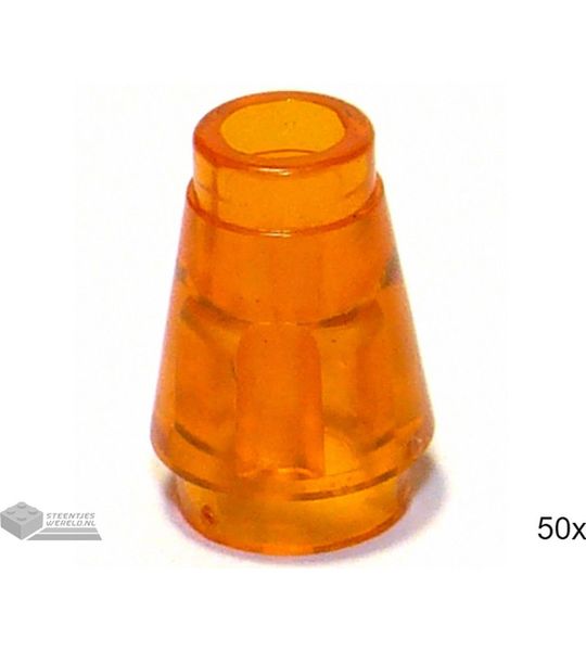 LEGO 4589b Doorzichtig oranje 50 stuks
