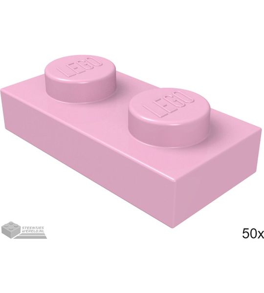 LEGO 3023 Fel roze 50 stuks