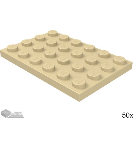 LEGO 3032 Tan 50 stuks