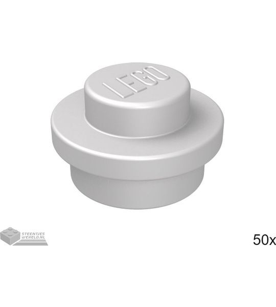 LEGO 4073 Plat zilver 50 stuks