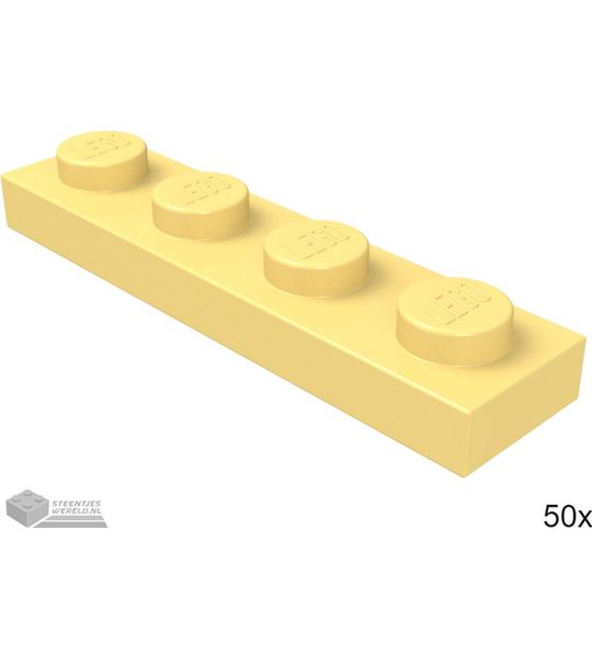 LEGO 3710 Fel lichtoranje 50 stuks