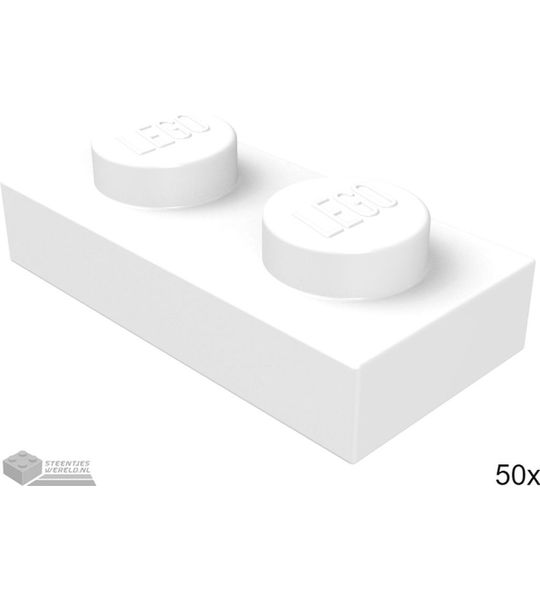 LEGO 3023 Wit 50 stuks