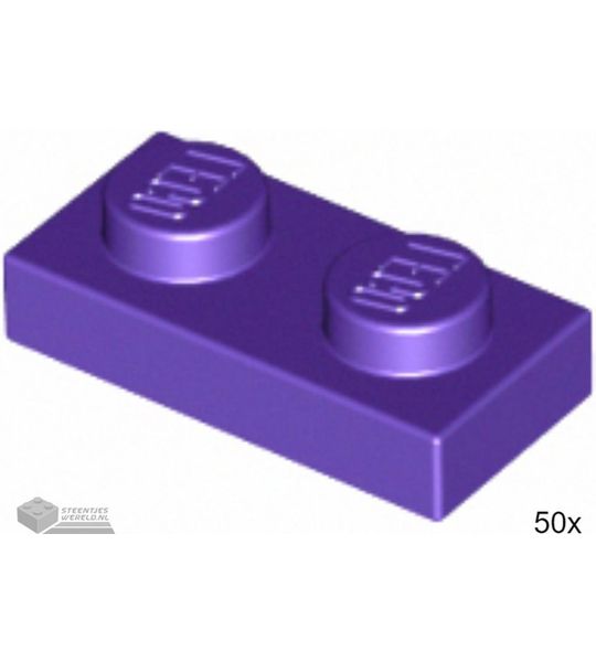 LEGO 3023 Donkerpaars 50 stuks