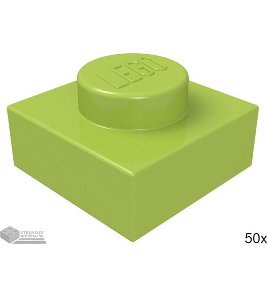 LEGO 3024 Lime 50 stuks