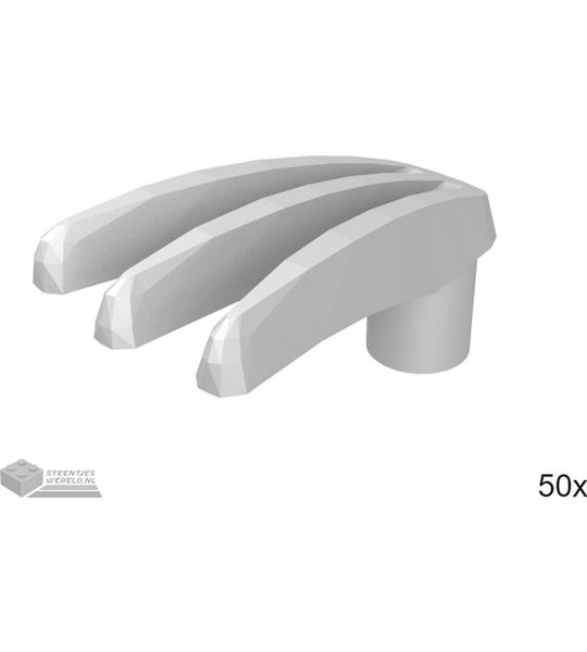 LEGO 10187 Plat zilver 50 stuks