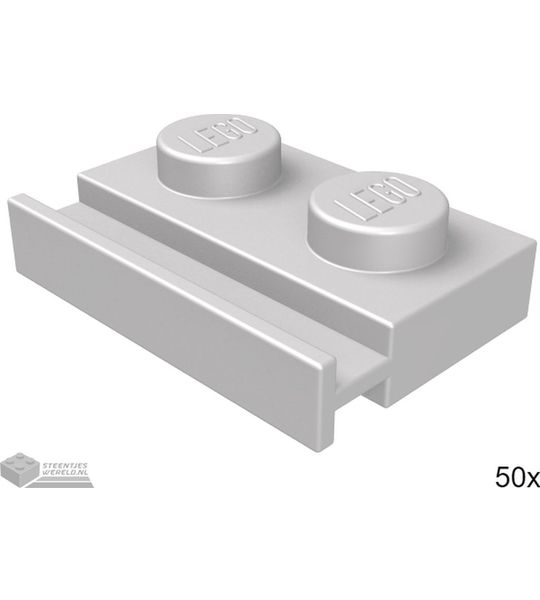 LEGO 32028 Plat zilver 50 stuks