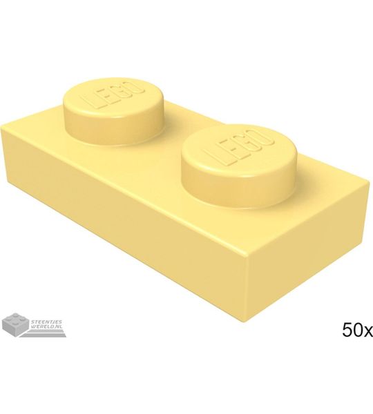 LEGO 3023 Fel lichtoranje 50 stuks